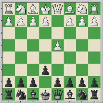 Posici�n b�sica en respuesta a 1.d4